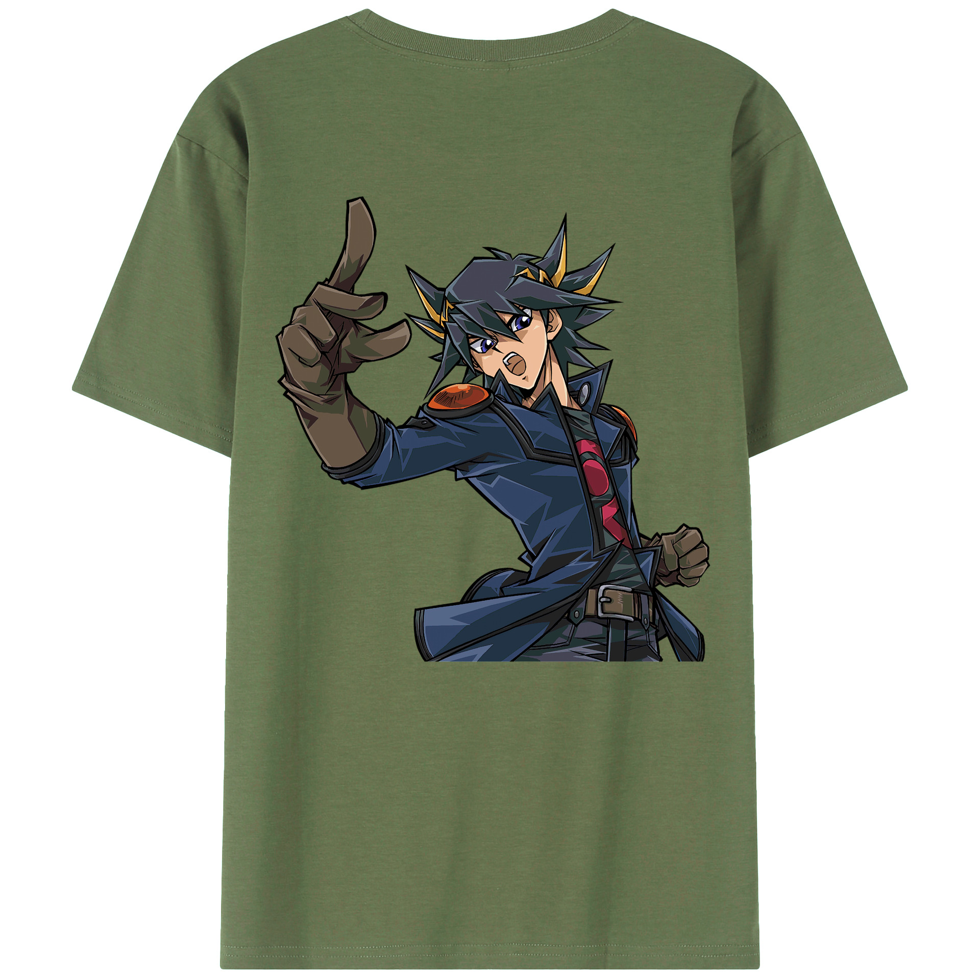 （画像用） 遊☆戯☆王 Yu-Gi-Oh! 綿100％ メンズ半袖Tシャツ（バックプリント） 通気性